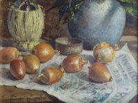 Le cipolle  Olio su MDF - 40 x 50